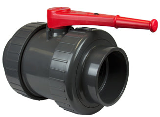 True Union 2000 PVC Industrial Ball Valves - T-Handle (NON-Locking) - Threaded Ends
