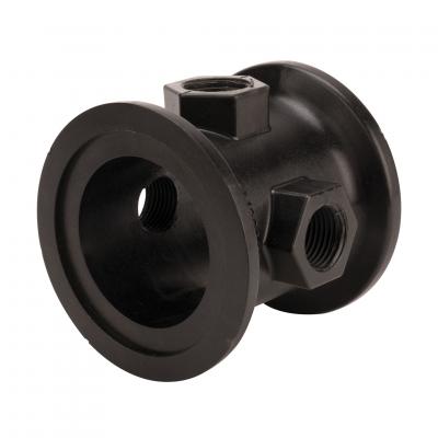 Manifold Fittings: Flange 2" X 2" X 3" With Gauge Ports