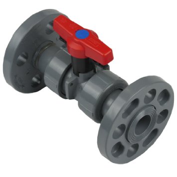 True Union 2000 CPVC Industrial Ball Valves - Flanged Ends